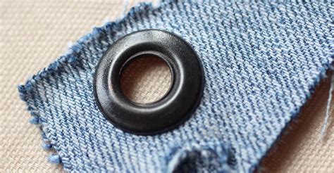 how to make metal holes in fabric|installing eyelets in fabric.